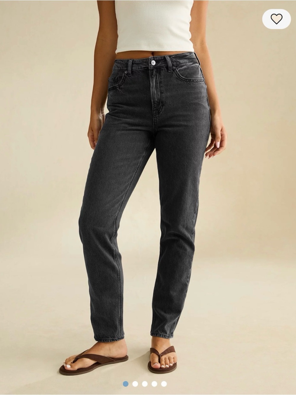 American Eagle Mom Jean - Black Magic, Size 8 Short (27” inseam)